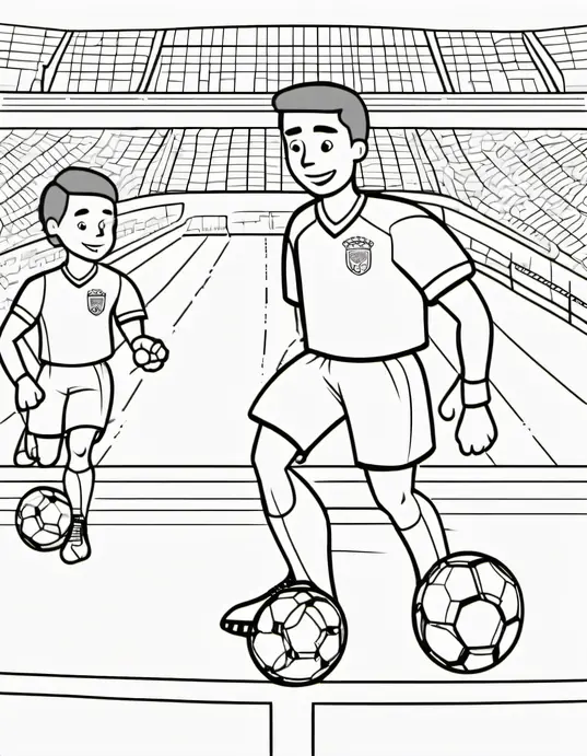 Color & Play: Super Soccer Matchday Scene