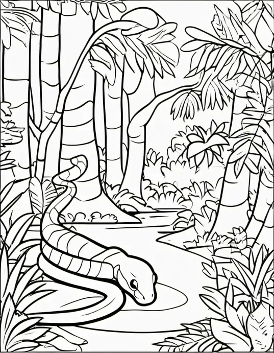 Colorful Rainforest Snake Playground
