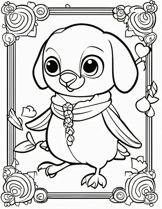 Exotic Tiger Circus Coloring Page for Kids