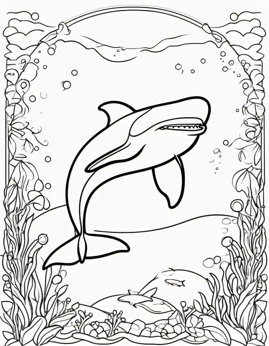 Colorful Orca Whale Underwater Playground