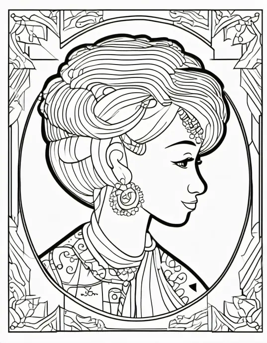 Colorful Veggie Garden Coloring Page