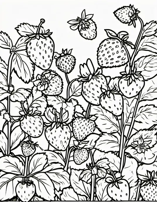 Colorful Summer Strawberry Garden for Kids