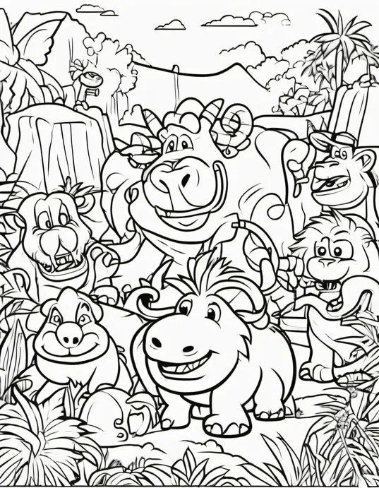 Color Monster Playground Jungle Safari