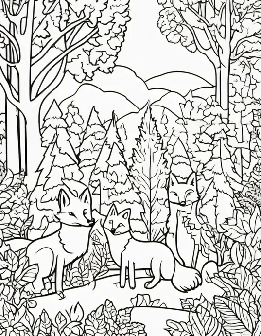 Colorful Forest Fox Discovery Page