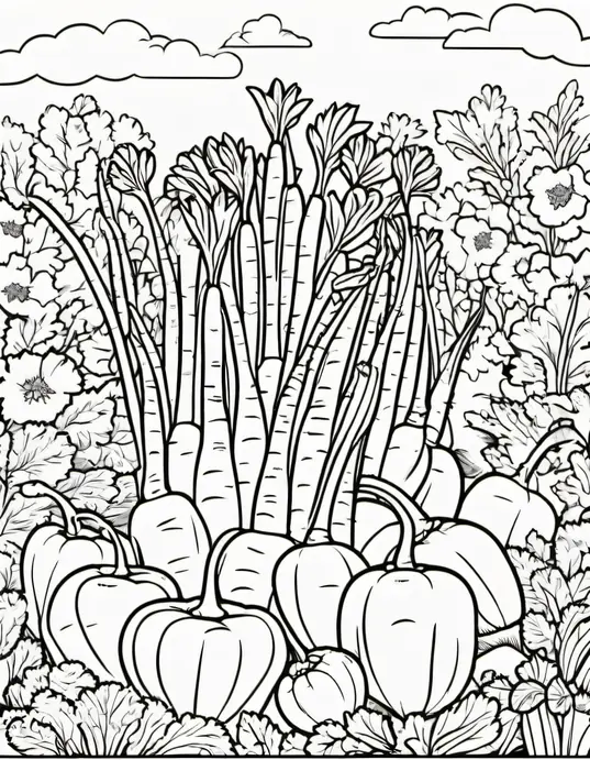 Colorful Carrot Garden for Kids