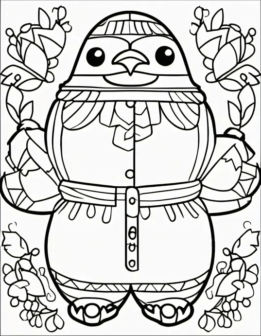 Whimsical Jungle Mandala Coloring Page for Kids