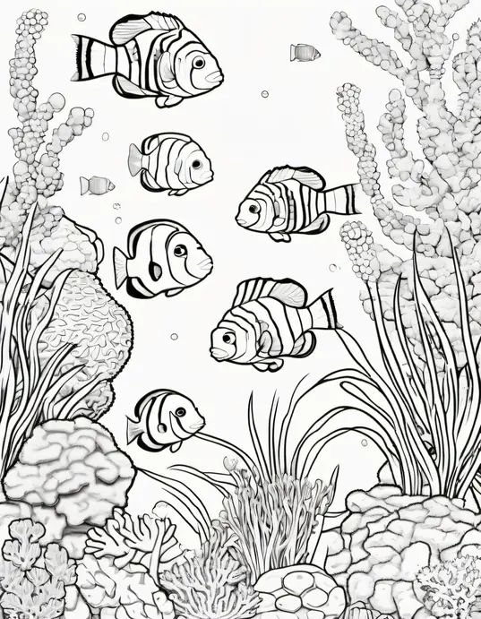 Explore Underwater Coral Reef Coloring Adventure