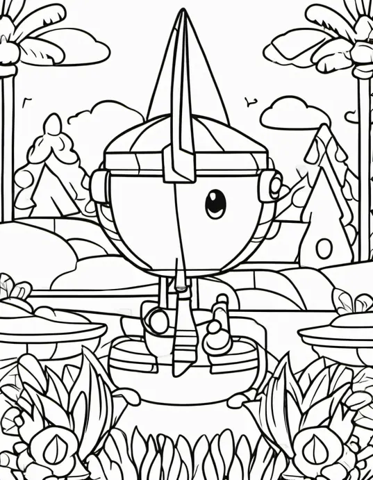 Sunny Beach Coloring Adventure for Kids