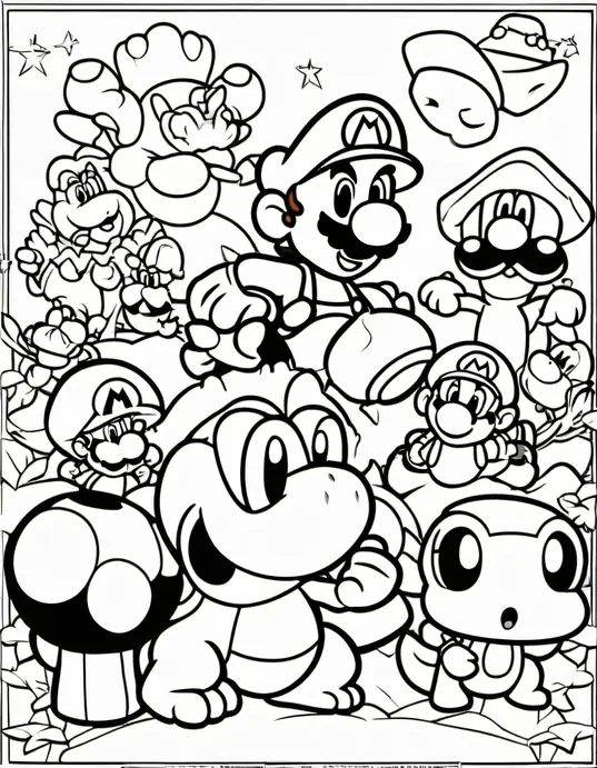 Color Mario's Mushroom Kingdom Adventure