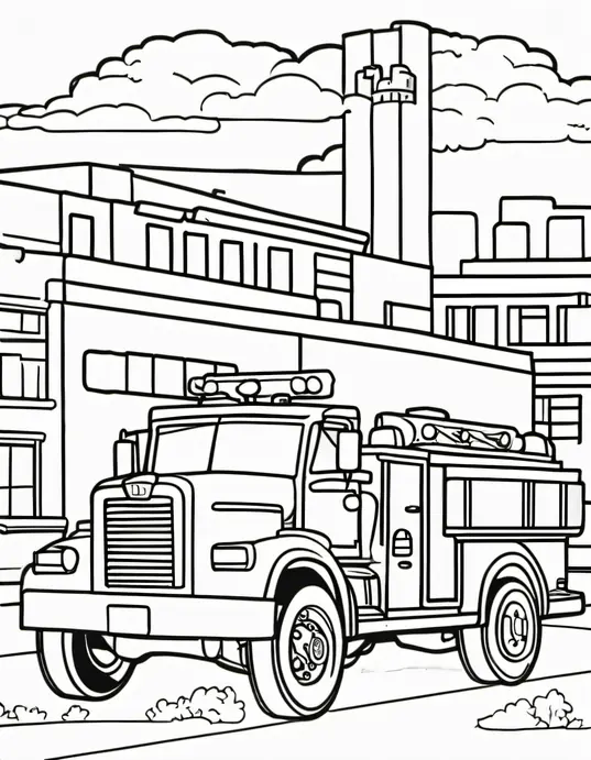 Coloring Fire Engine Red and Shiny Trucks!