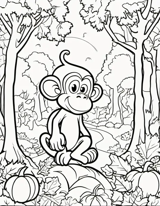 Spooky Forest Coloring Adventure