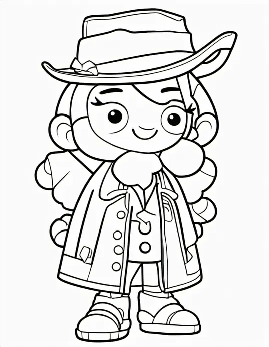 Explore Enchanted Forest Coloring Page for Kids