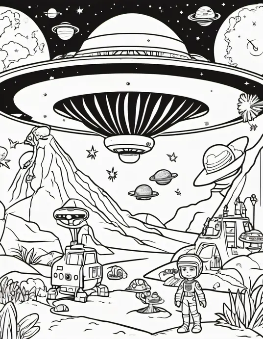 Color Space Adventures: Alien Planet Playground