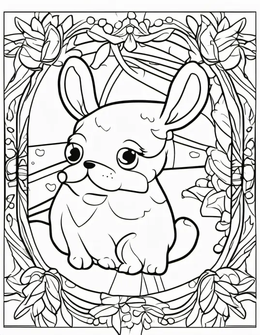 Delightful Dessert Garden Coloring Page