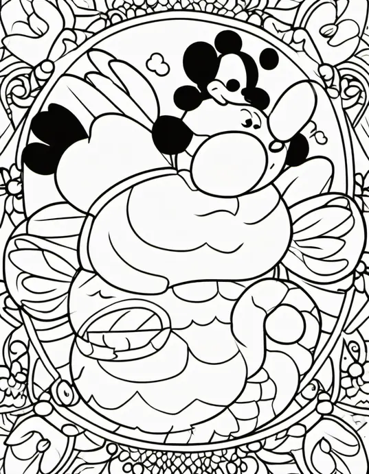 Color and Play: Clown's Magical Tent Scene