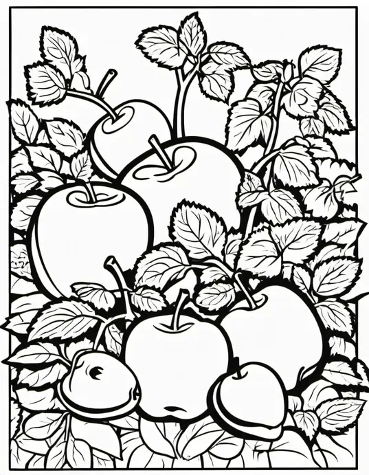 Color Delicious Fruit Garden Fun!