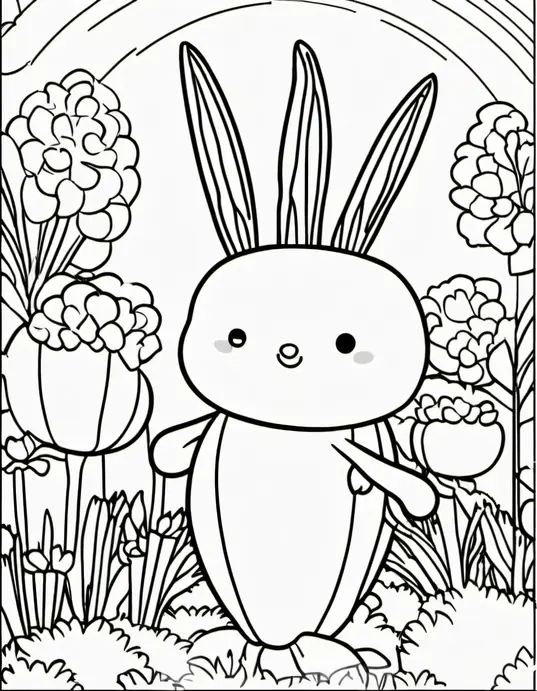 Colorful Carrot Garden for Kids