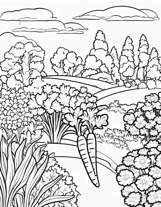 Colorful Carrot Garden for Kids
