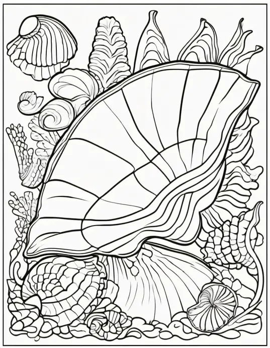 Sunny Seashell Coloring Adventure