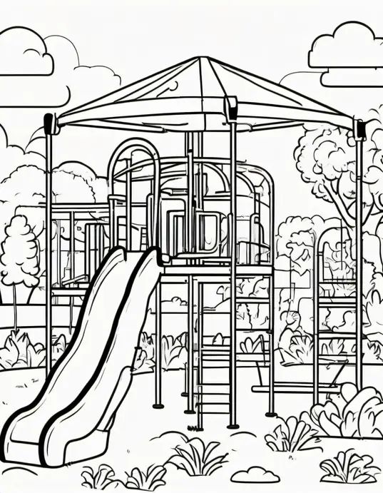 Colorful McDonald's Playland Jungle Gym