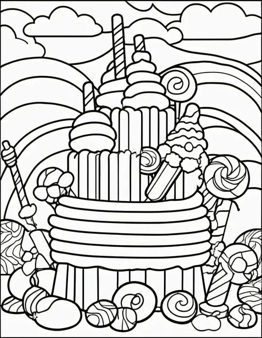 Sweetest Candyland Coloring Adventure