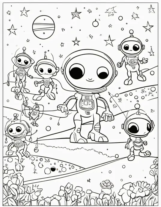 Color Space Aliens Among the Stars