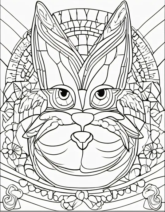 Butterfly Garden Coloring Page for Kids