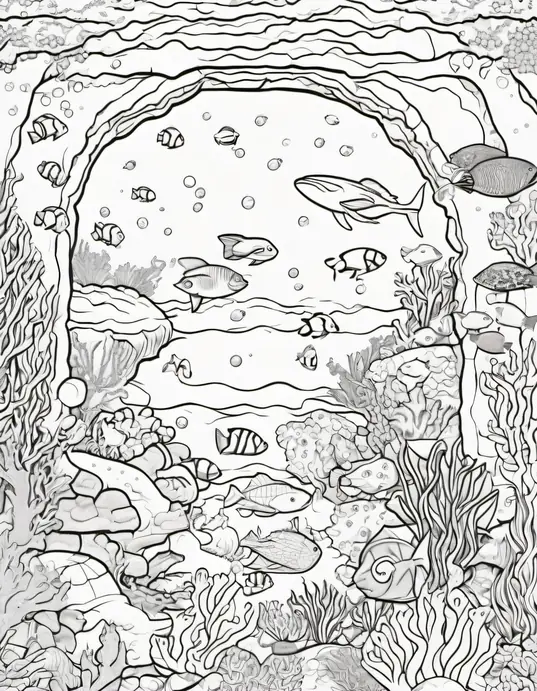 Color Superheroes underwater sea cave adventure