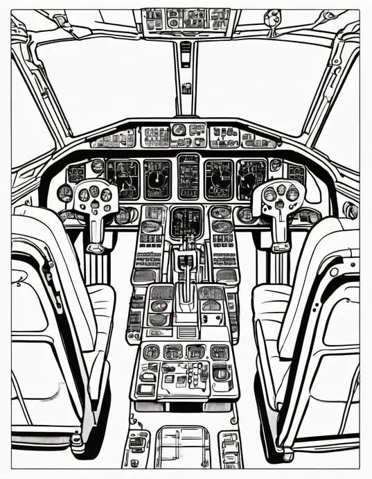 Colorful Cockpit Adventure for Kids
