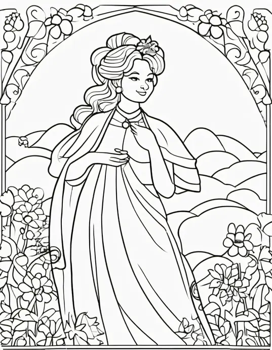 Snowy Forest Animals Coloring Page