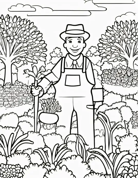 Colorful Carrot Garden for Kids