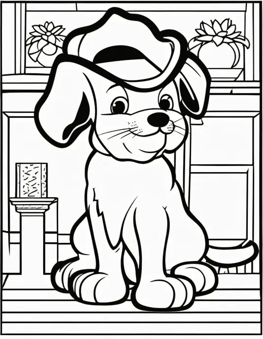 Enchanted Forest Coloring Scene for Kids