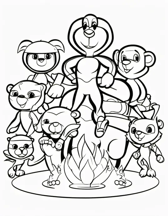 Olympic Mascot Coloring Page for Kids