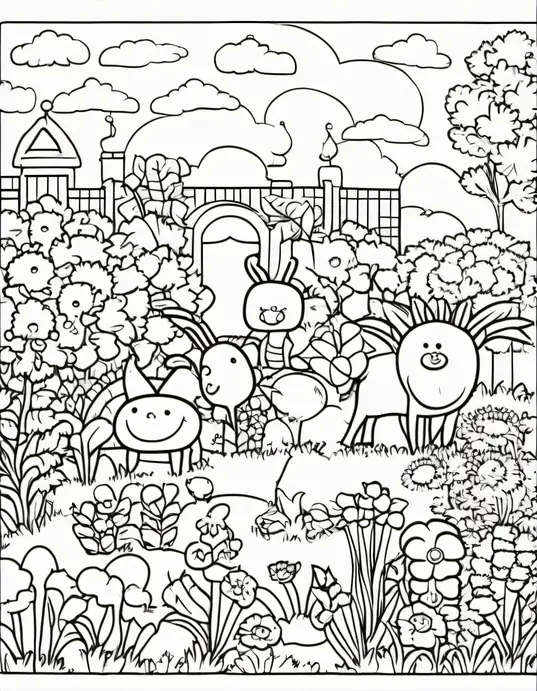 Colorful Carrot and Pea Garden for Kids