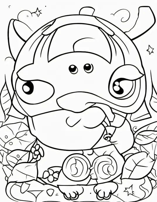 Sunny Beach Coloring Scene for Kids