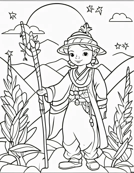 Exotic Rainforest Snake Coloring Page