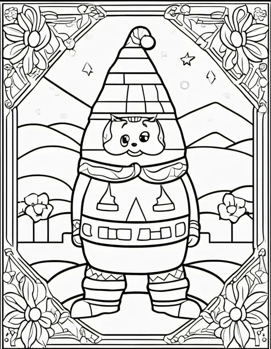 Tropical Fish Rainbow Coloring Scene