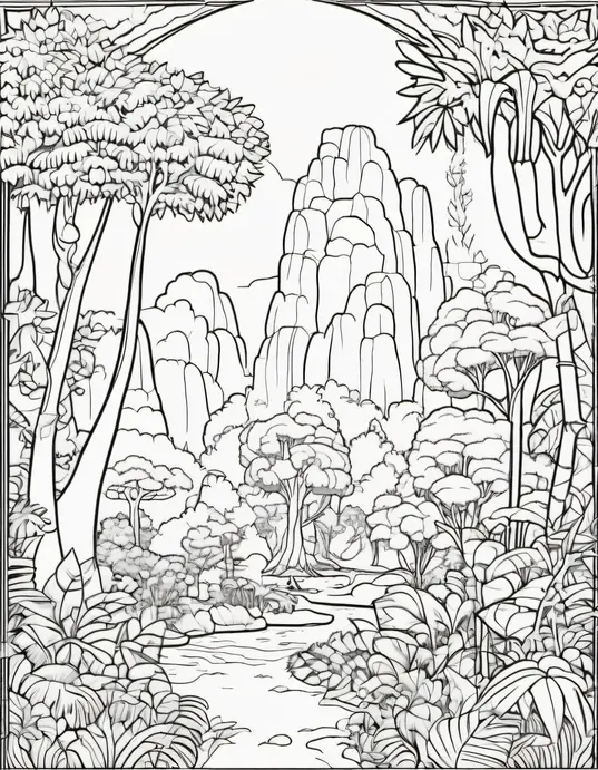 Colour Magical Rainforest Tree Creatures