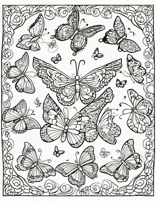 Explore Enchanting Butterfly Mandalas for Kids Coloring