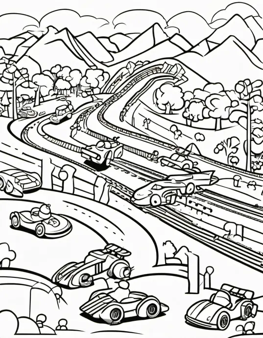 Color and Race Car Playground Adventure
