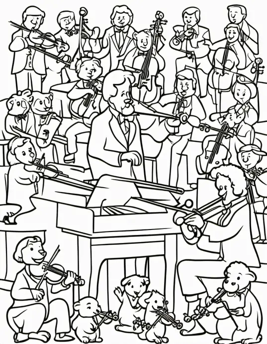 Colorful Symphony Orchestra Pageant for Kids