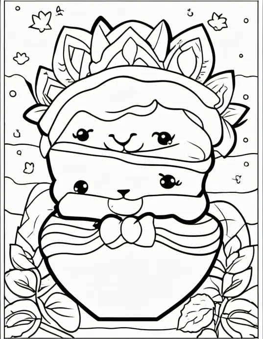 Sunny Seaside Coloring Scene