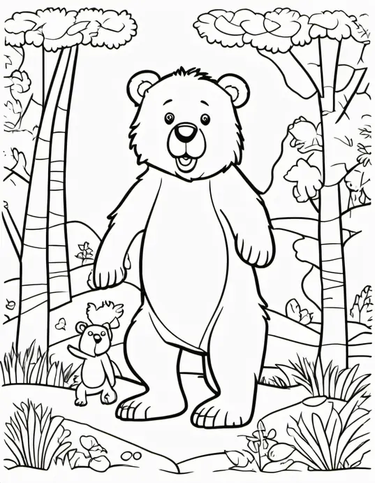 Colorful Forest Bear Friends to Discover