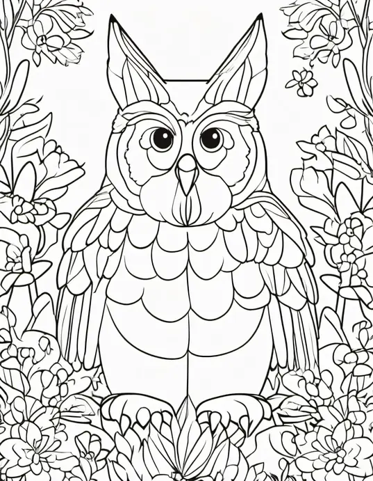 Coloring Happy Chickens on a Sunflower Farm