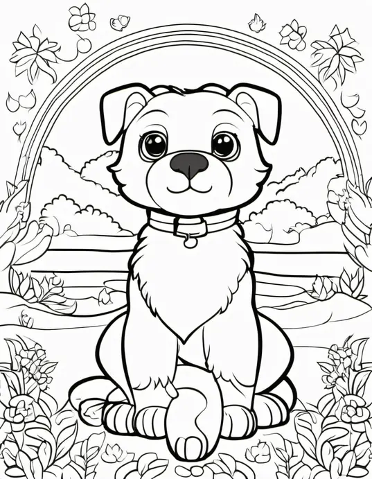 Enchanting Castle Coloring Scene for Little Princesses