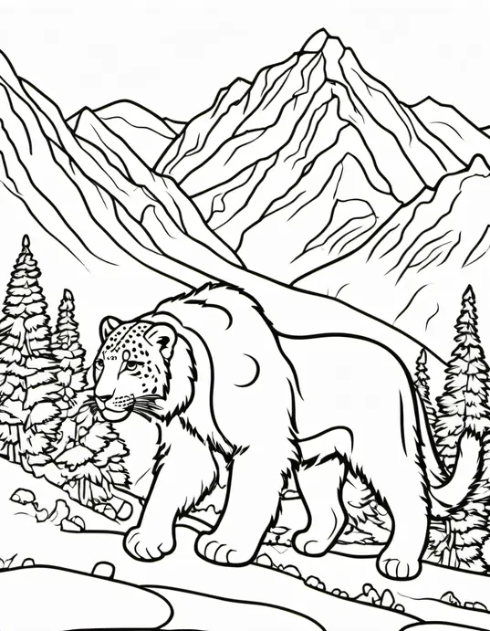 Sunny Mountain Coloring Adventure