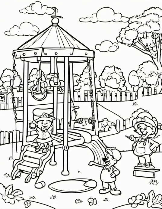 Color and Discover McDonaldland's Happy Meal Playground