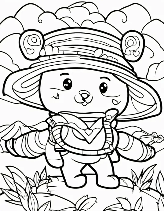 Extraterrestrial Space Coloring Adventure Scene