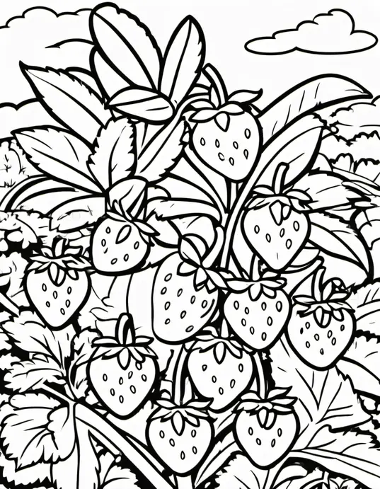 Colorful Strawberry Garden for Kids
