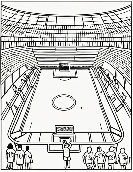 Colorful Soccer Match Field Day